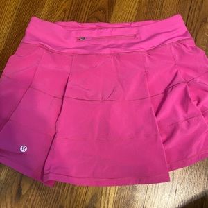 LULULEMON SONIC PINK PACE RIVAL SKIRT SIZE 6